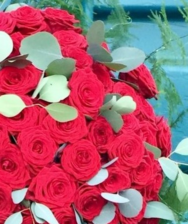 Masses of Red Roses