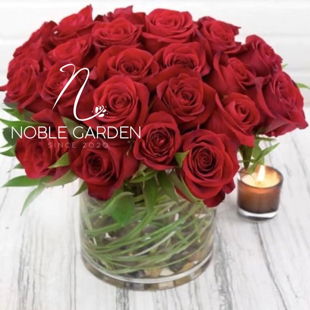 3 dozen red roses
