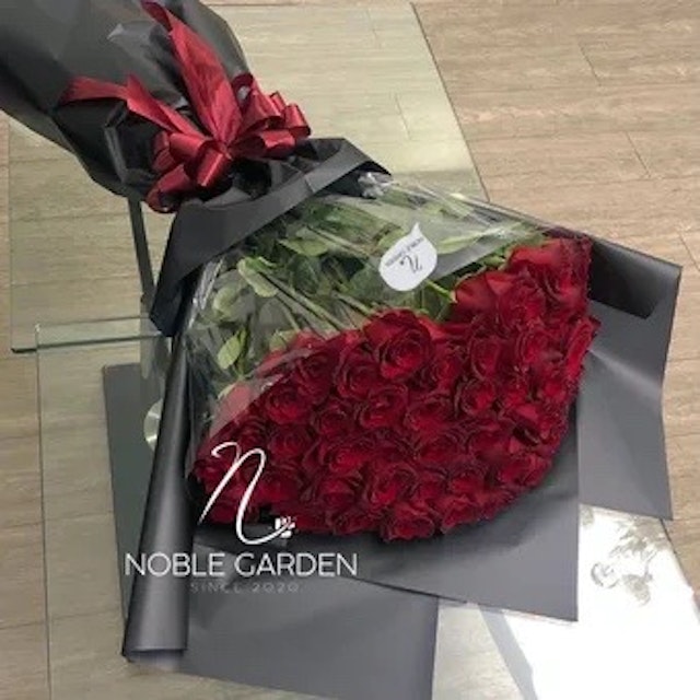 50 stems red rose