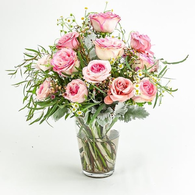 Dozen Pink Roses