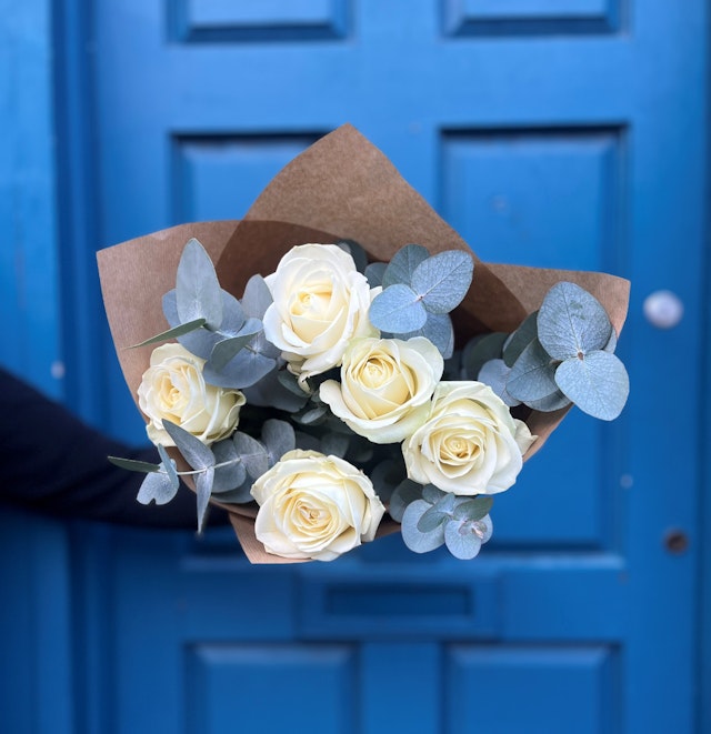 Fresh White Roses